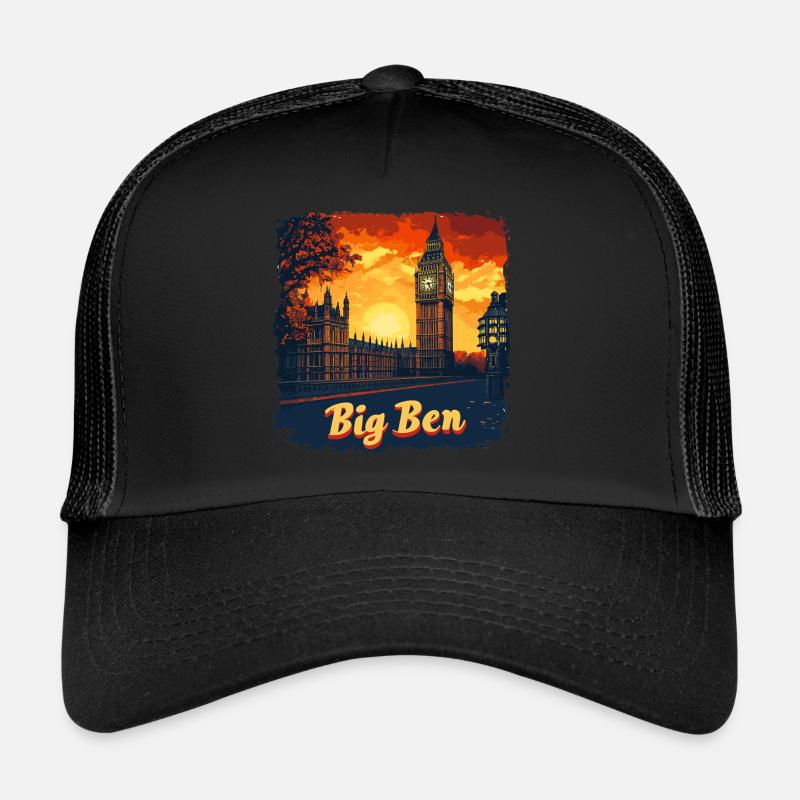Panoramic view of Big Ben - Trucker Cap - black/black