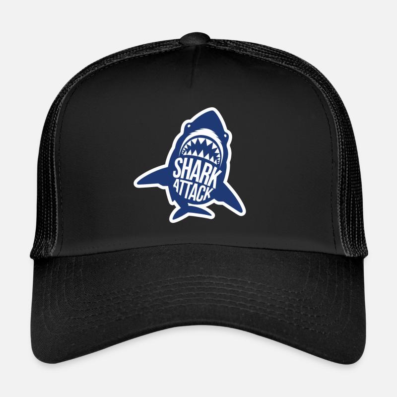 Requin Attaque de requin Amoureux de la mer Casquette trucker 