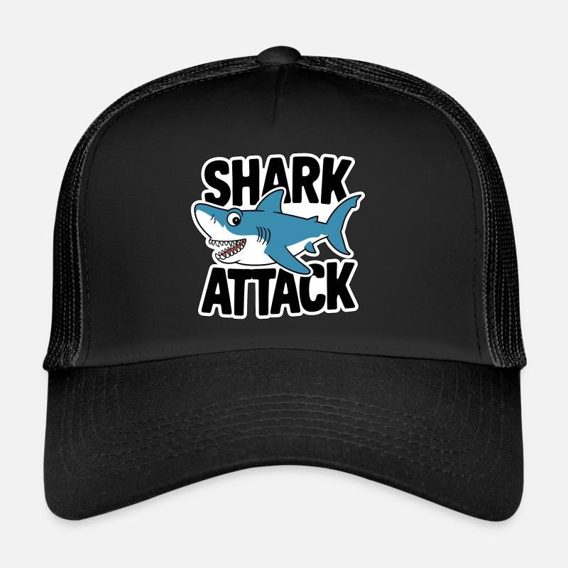Requin Attaque de requin Amoureux de la mer Casquette trucker 