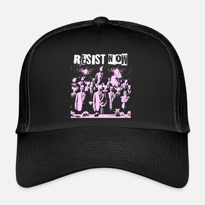 Le choc des classes rebelles résiste à la résistance Casquette trucker 