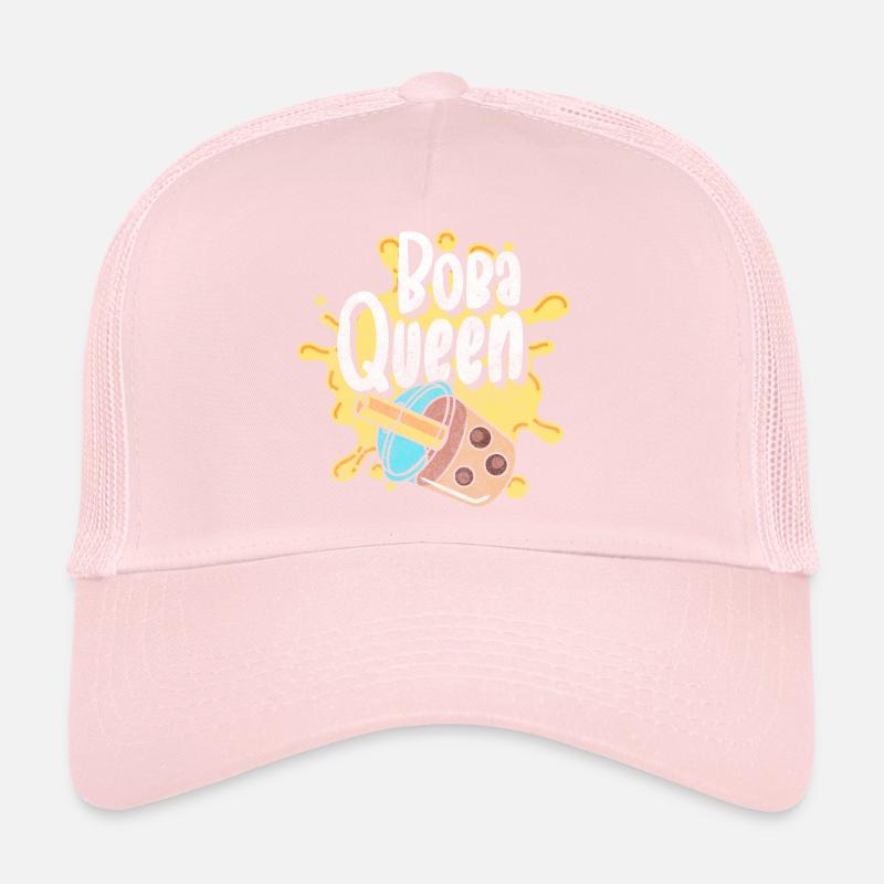 Boba Tea Tea Balls Straw Trucker Cap