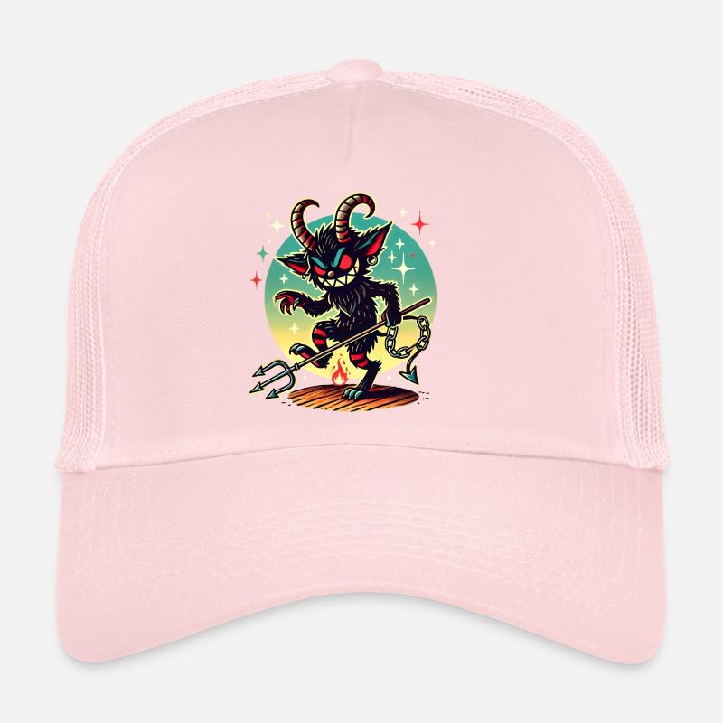 Krampus Night Be Good or Beware Trucker Cap