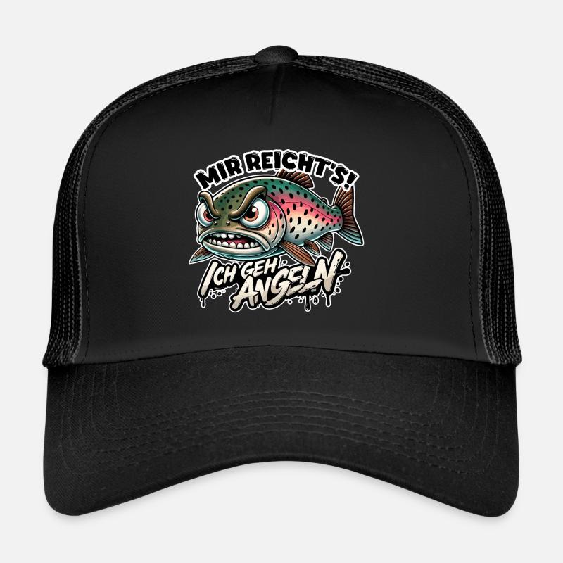 Mir reichts ich geh Angeln Forelle Geschenk Trucker Cap