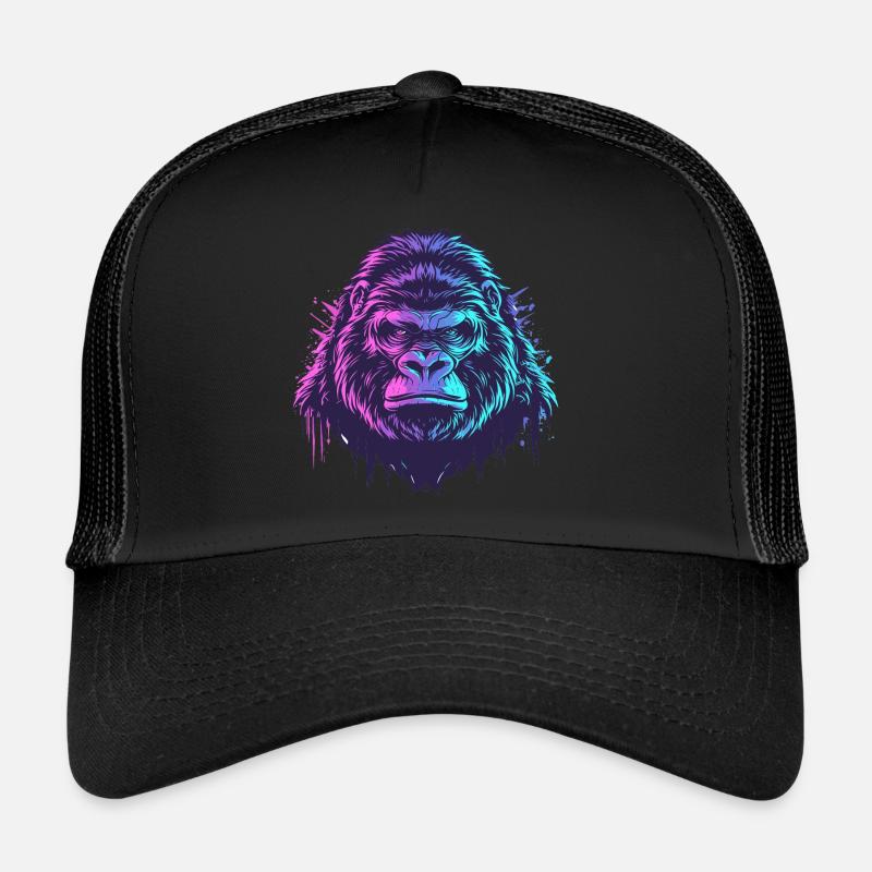 Knallbunter Gorilla Trucker Cap