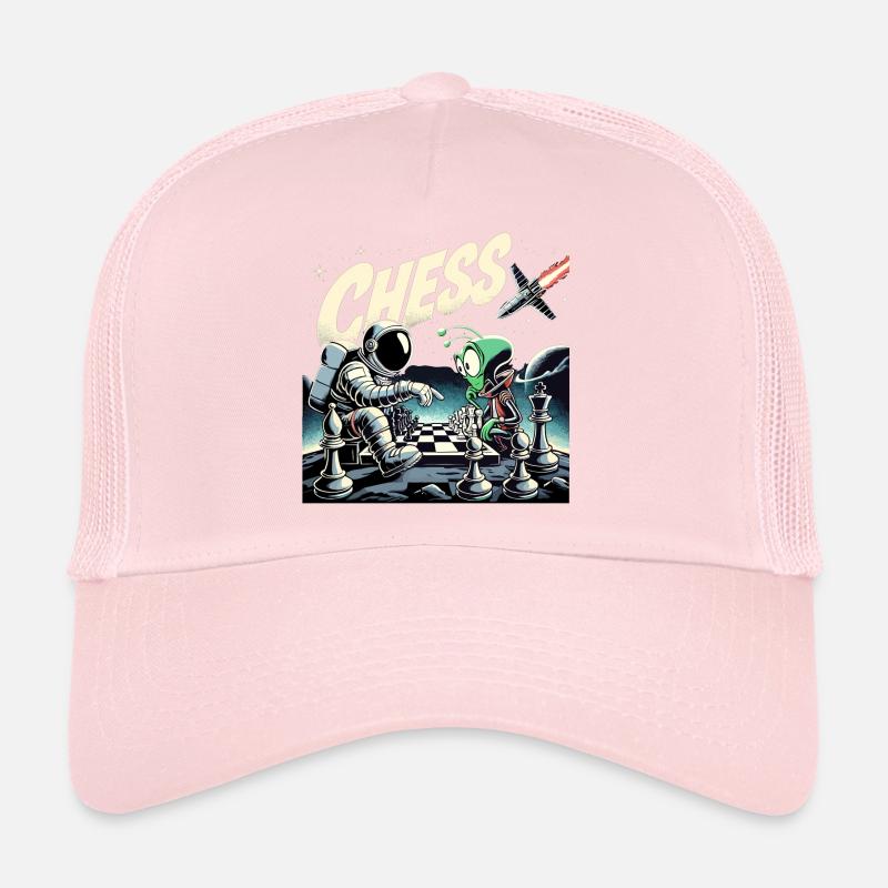 Astronaut Alien Schach Rakete Universum Geschenk Trucker Cap