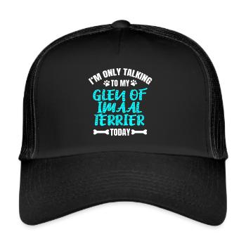 Glen d’Imaal Terrier Wicklow Terrier Glennie - Casquette trucker  - noir/noir - Devant