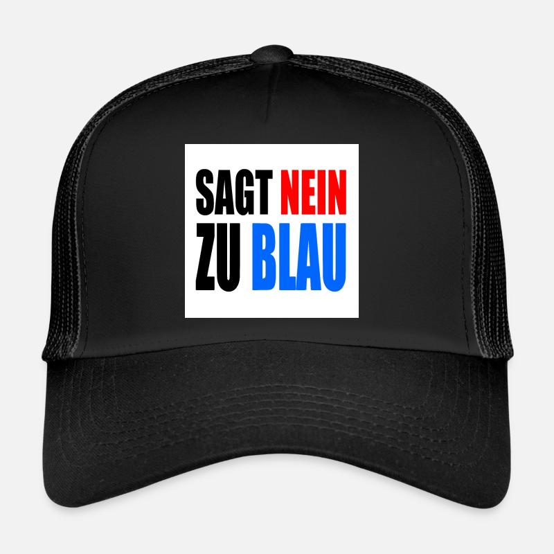 sagt nein zu blau Trucker Cap