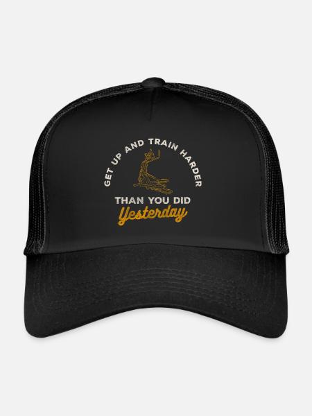Elliptical Trainer Training Strength Coach - Trucker Cap - black/black - Front