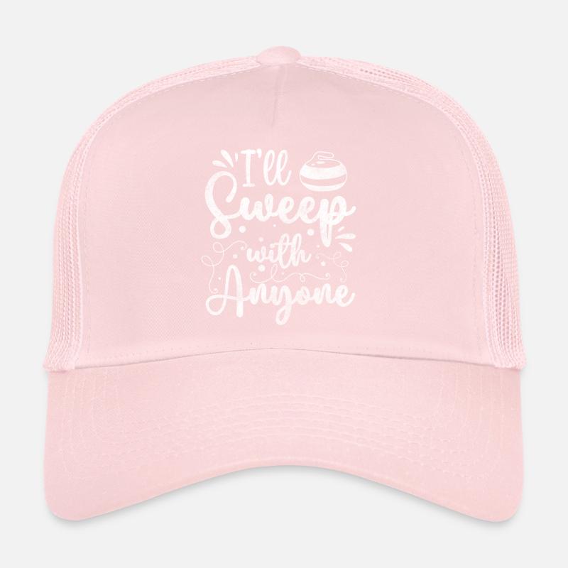 Essuie-glace pour bâton de sport d'hiver de l'équipe de curling Casquette trucker 