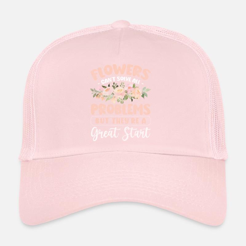 Blumen Danke Romantisch Blüte Trucker Cap