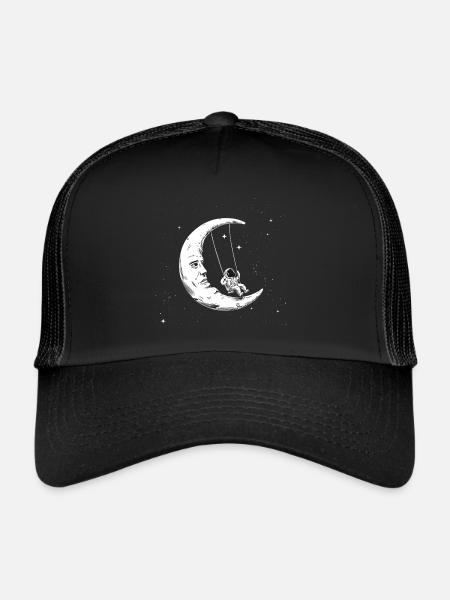 Balançoires lunaires d’astronaute - Casquette trucker  - noir/noir - Devant