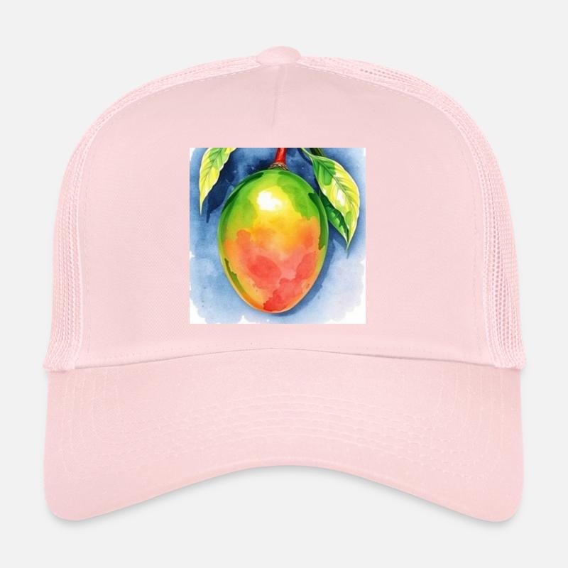 Mango Watercolor Trucker Cap