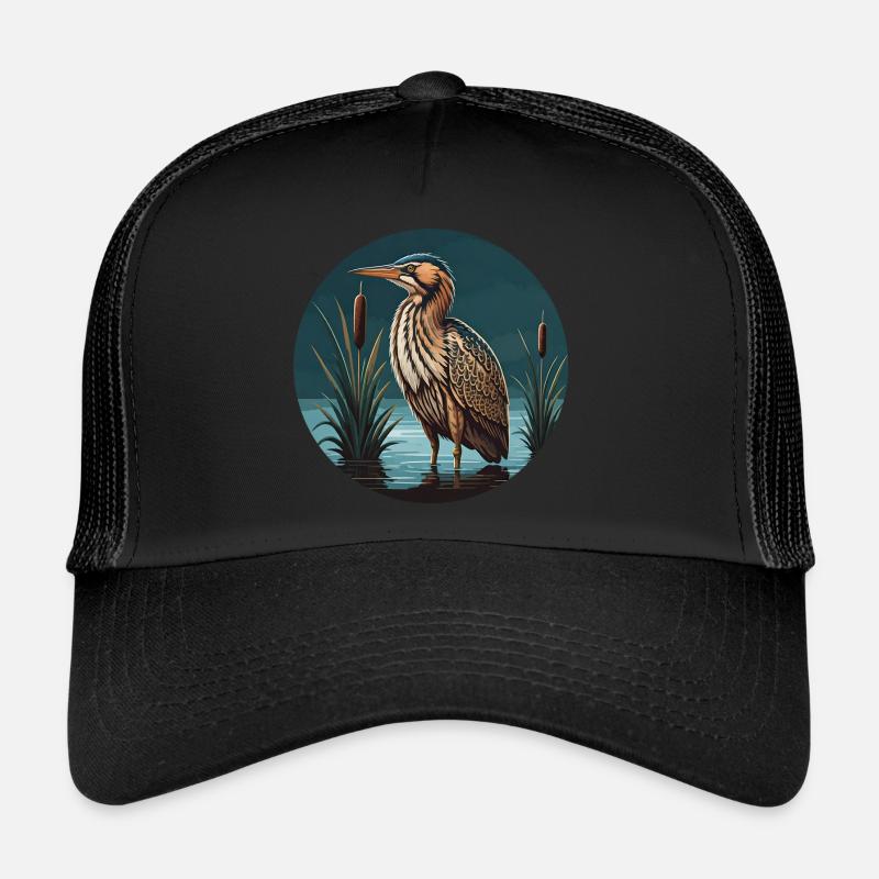 Rohrdommel Botaurus Stellaris Reiher Trucker Cap