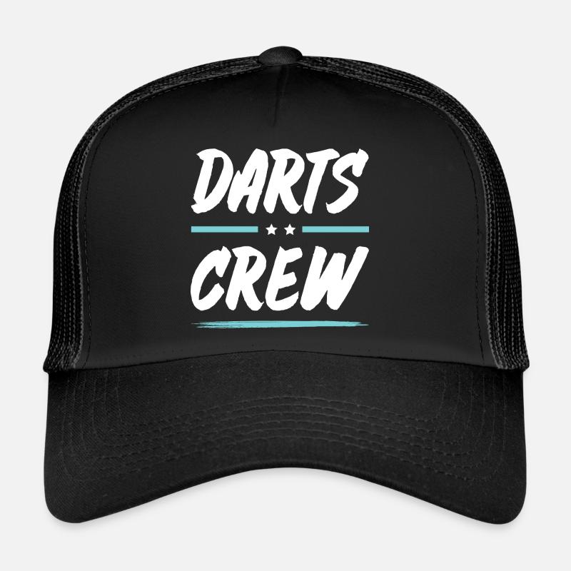 Darts Crew - Trucker Cap - Schwarz/Schwarz