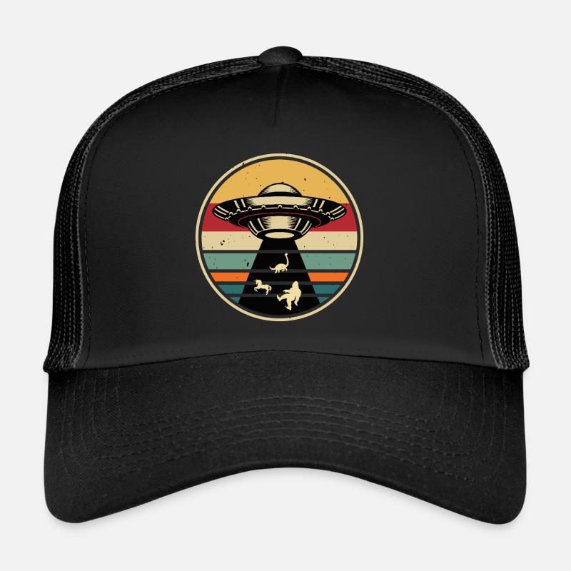 UFO Bigfoot Nessie Unicorn Trucker Cap