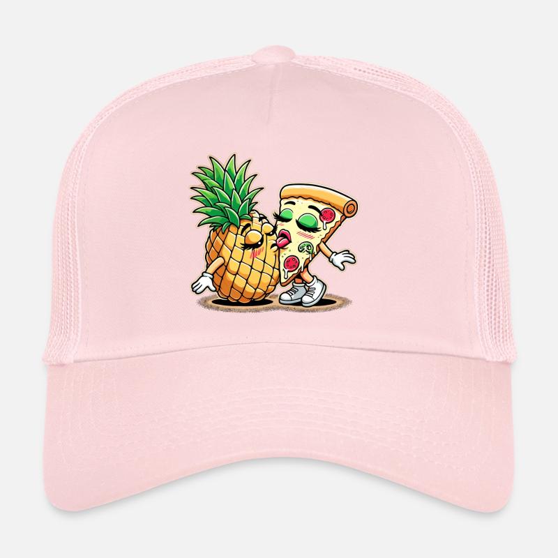 Pizza Hawaii Baiser Relation d’amour Drôle Cadeau Casquette trucker 