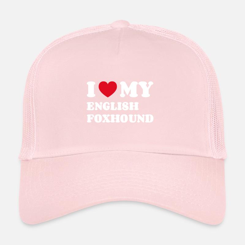 J’adore mon foxhound anglais Casquette trucker 
