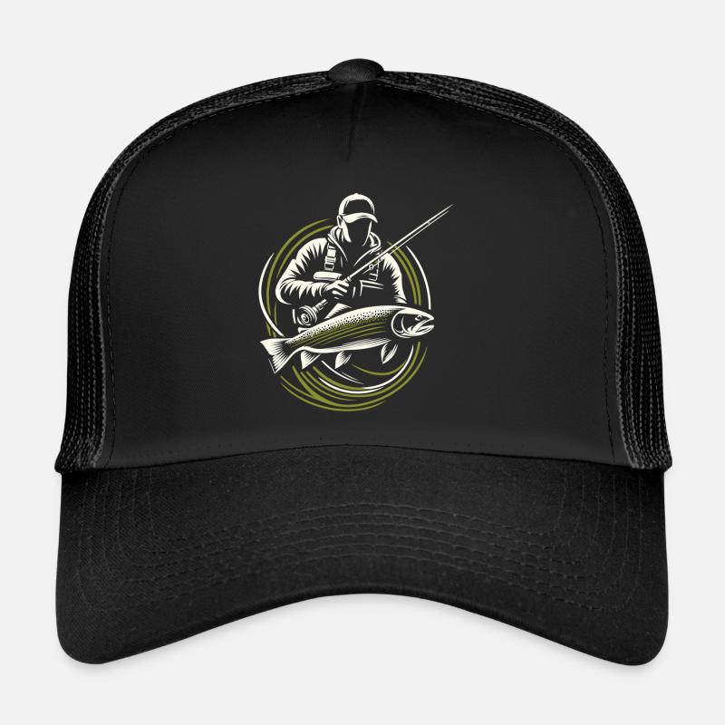 Pêche Pêcheur Truite Poisson Géant Cadeau Casquette trucker 
