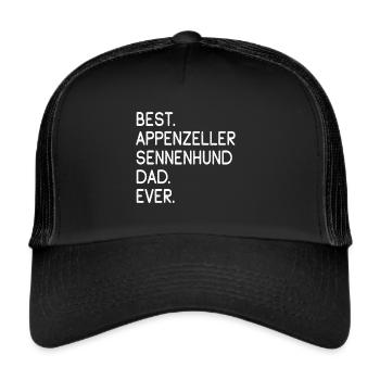 Appenzeller Sennenhund - Trucker Cap - Schwarz/Schwarz - Vorne