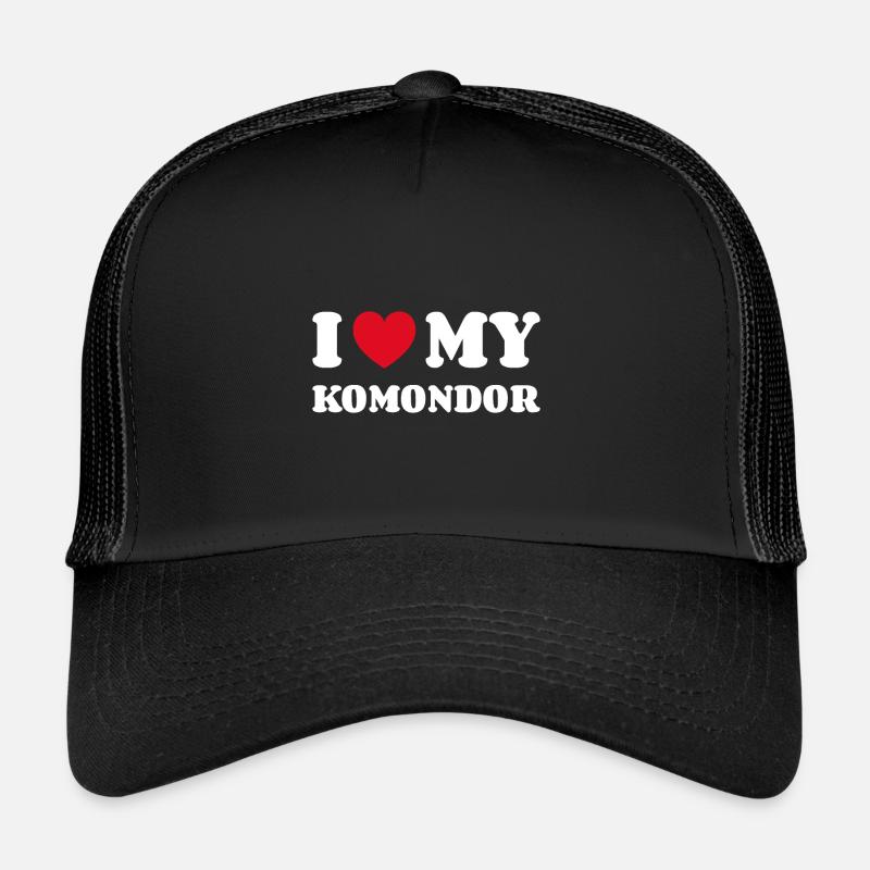 J’aime mon Komondor Casquette trucker 