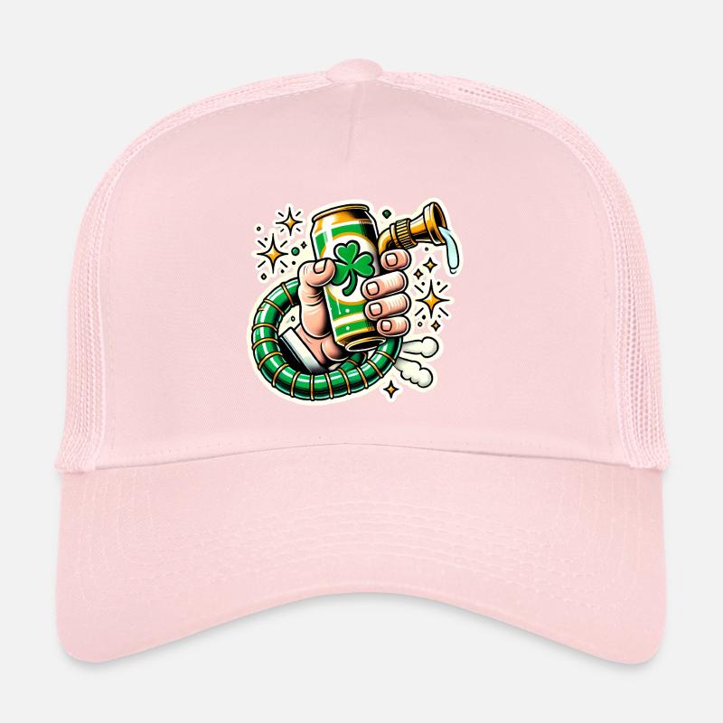 Lustiges St. Patricks Bierdosen-Design Trucker Cap