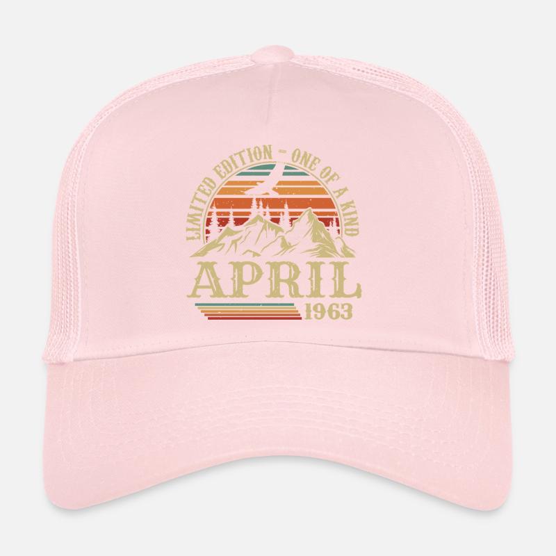 Best Birthday Gift April 1963 Trucker Cap