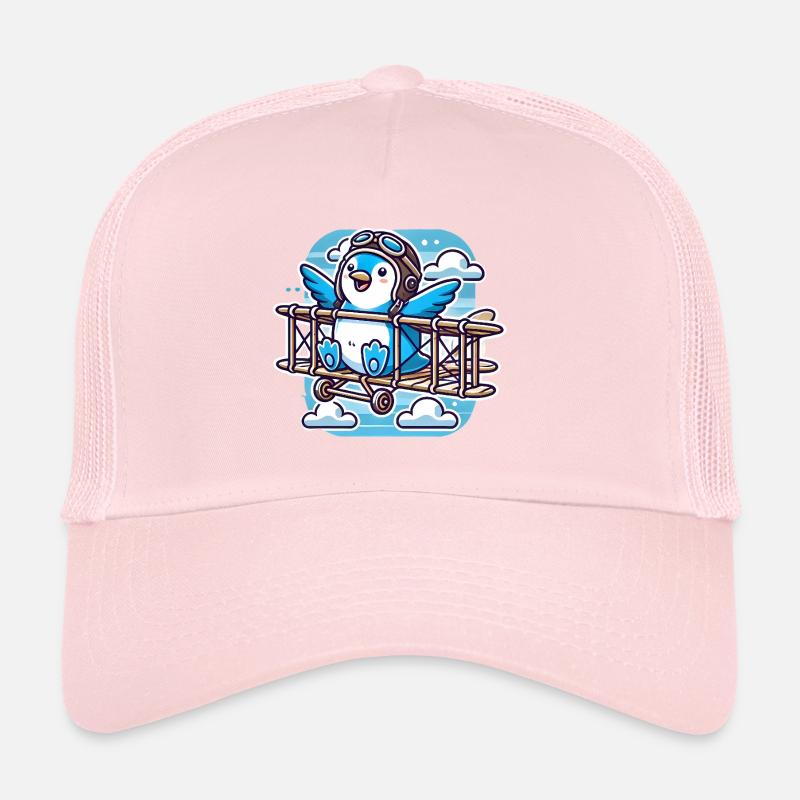 Funny Flying Penguin Believe Soar Trucker Cap
