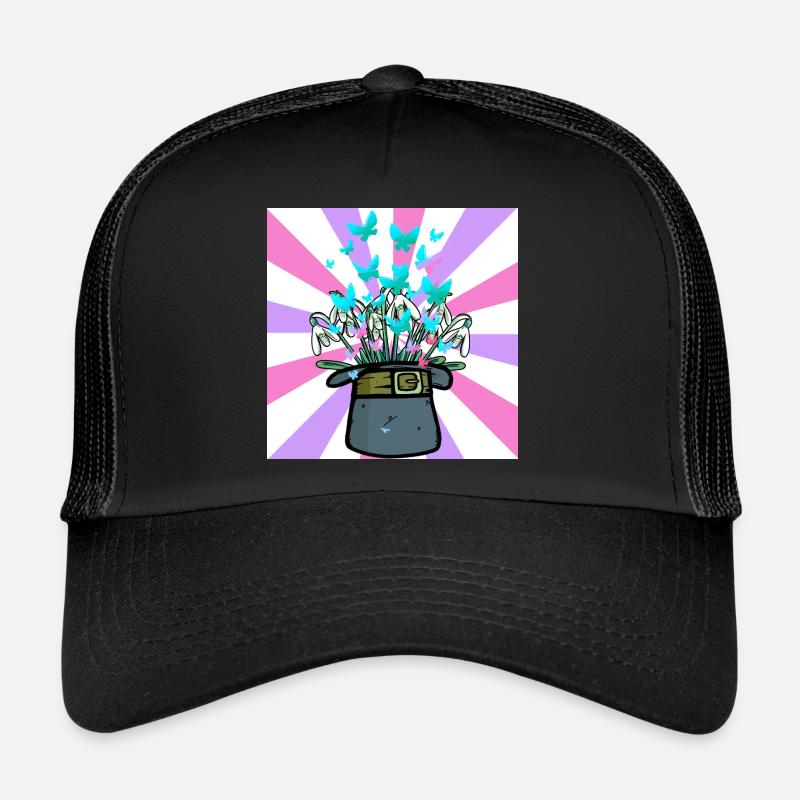 Chapeau Conjure Printemps Début Fleurs Fleur Casquette trucker 