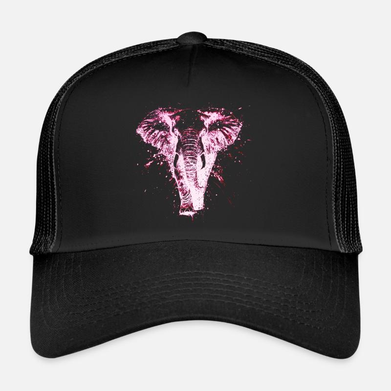 Electro Elephant Graffiti Trucker Cap
