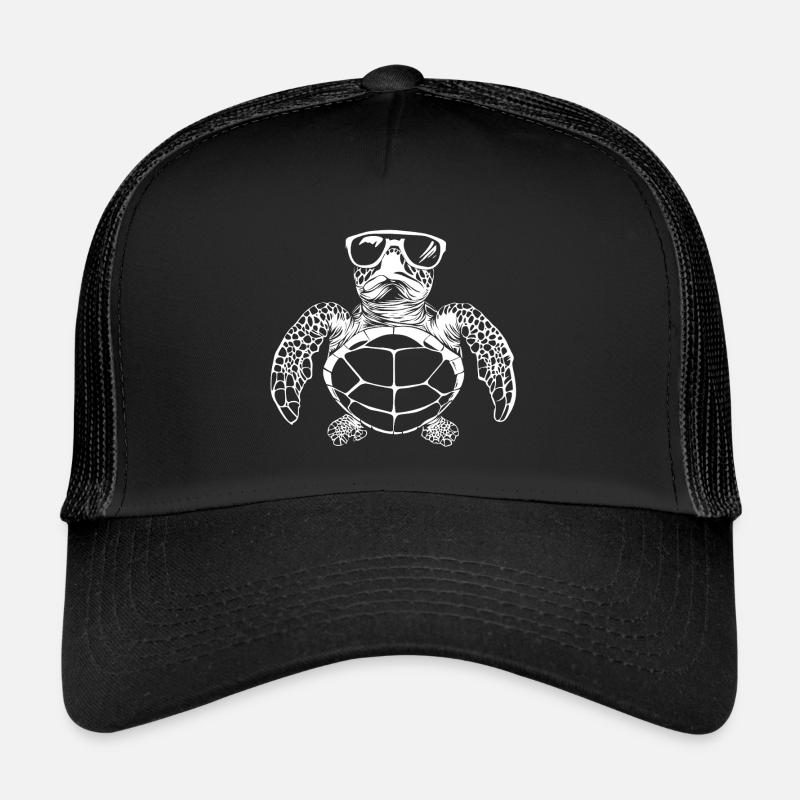 Lunettes de soleil tortue été Casquette trucker 