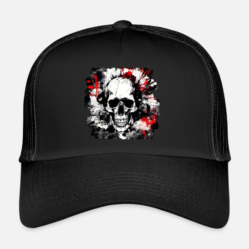Totenkopf Trash Polka Heavy Metal Trucker Cap