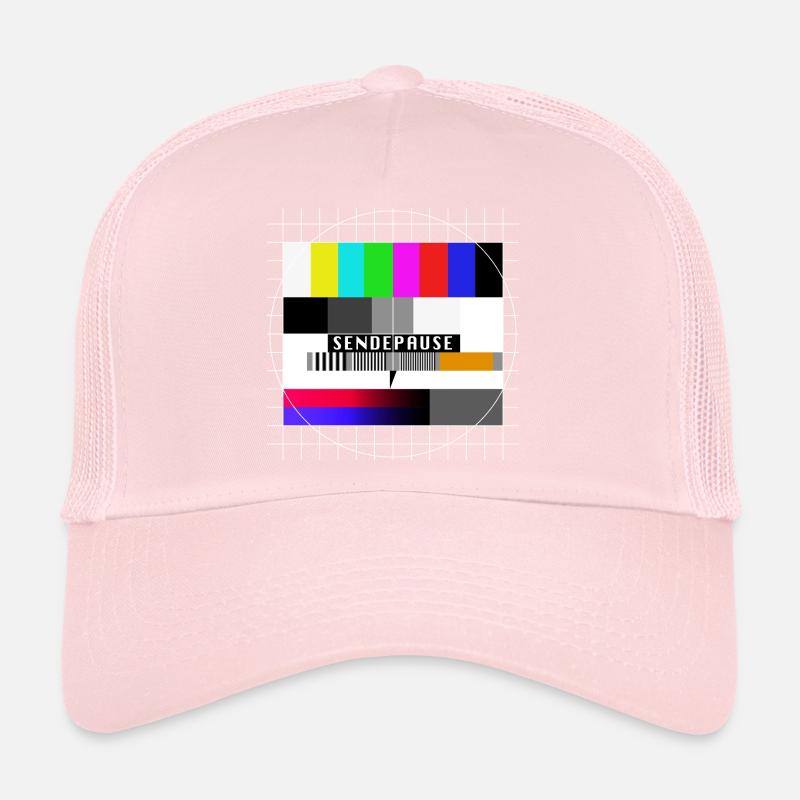Röhrenfernseher Testbild - Sendepause - 80er Trucker Cap