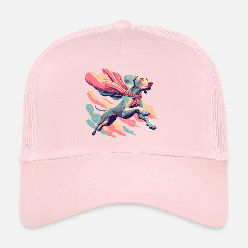 Super Hund Weimaraner Weimi Cape Umhang Geschenk Trucker Cap