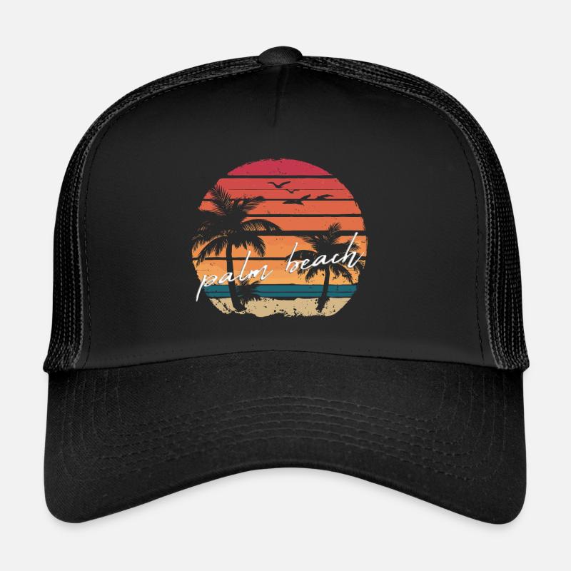 Palm Beach sunset Trucker Cap