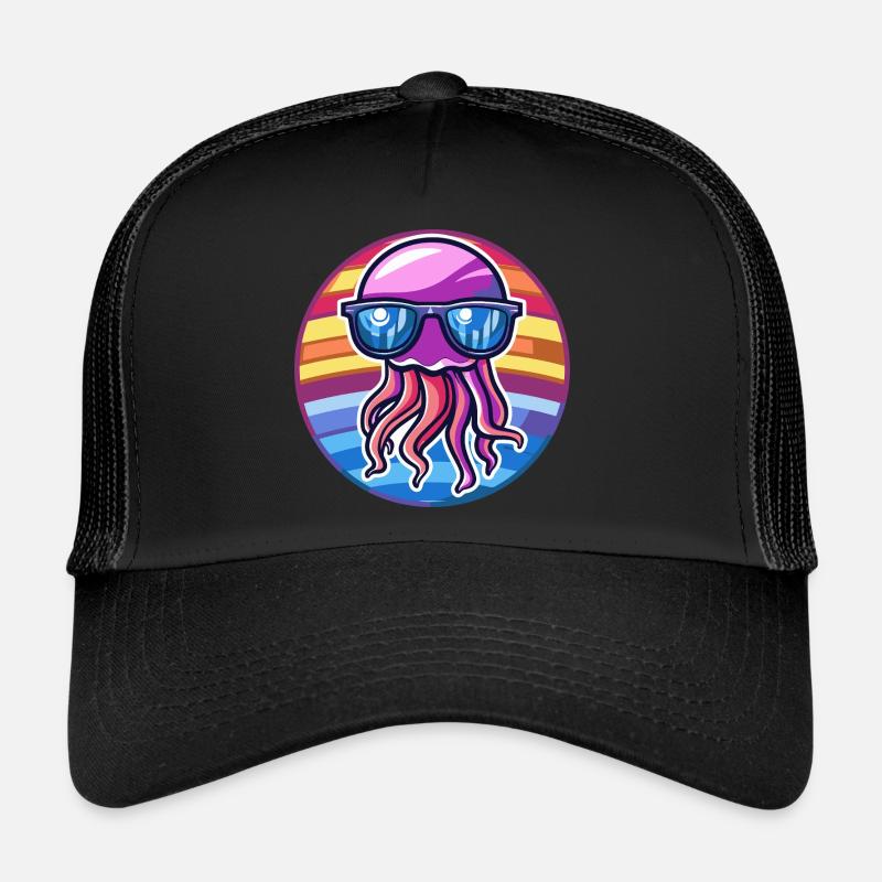 Méduse Bande dessinée cool Casquette trucker 