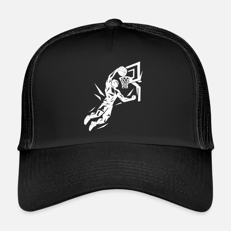 Basketball Slam Dunk Lancer Joueur Dunking Cadeau Casquette trucker 