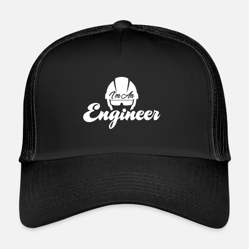Ich bin ein Ingenieur - Trucker Cap - Schwarz/Schwarz