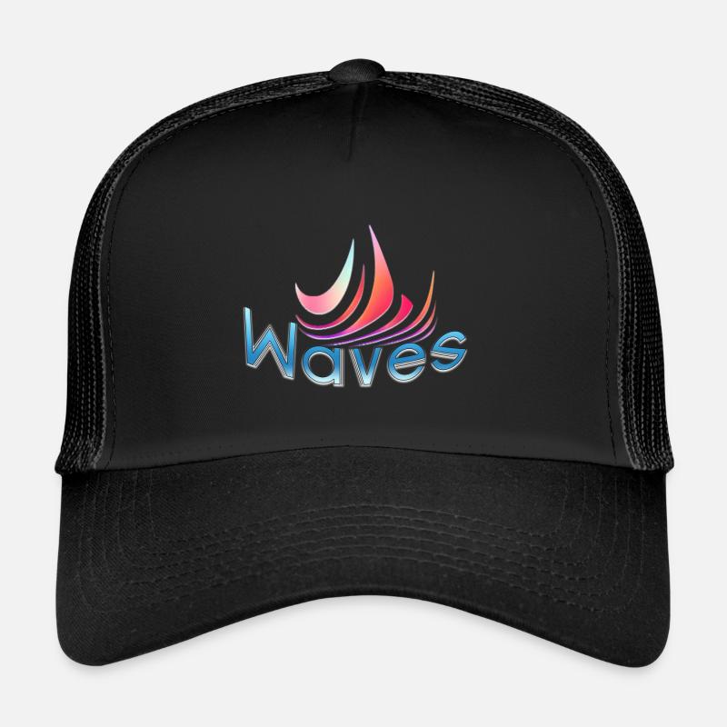 Conception de vagues Casquette trucker 