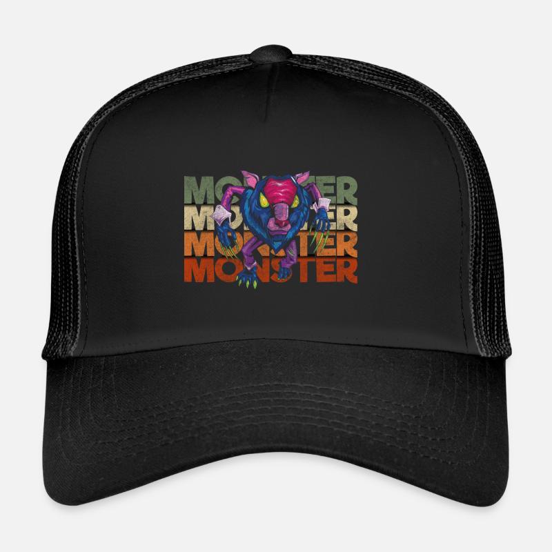 Horror Comic Gruselig Monsterjäger Trucker Cap