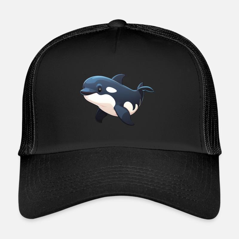 Orca - Trucker Cap - Schwarz/Schwarz