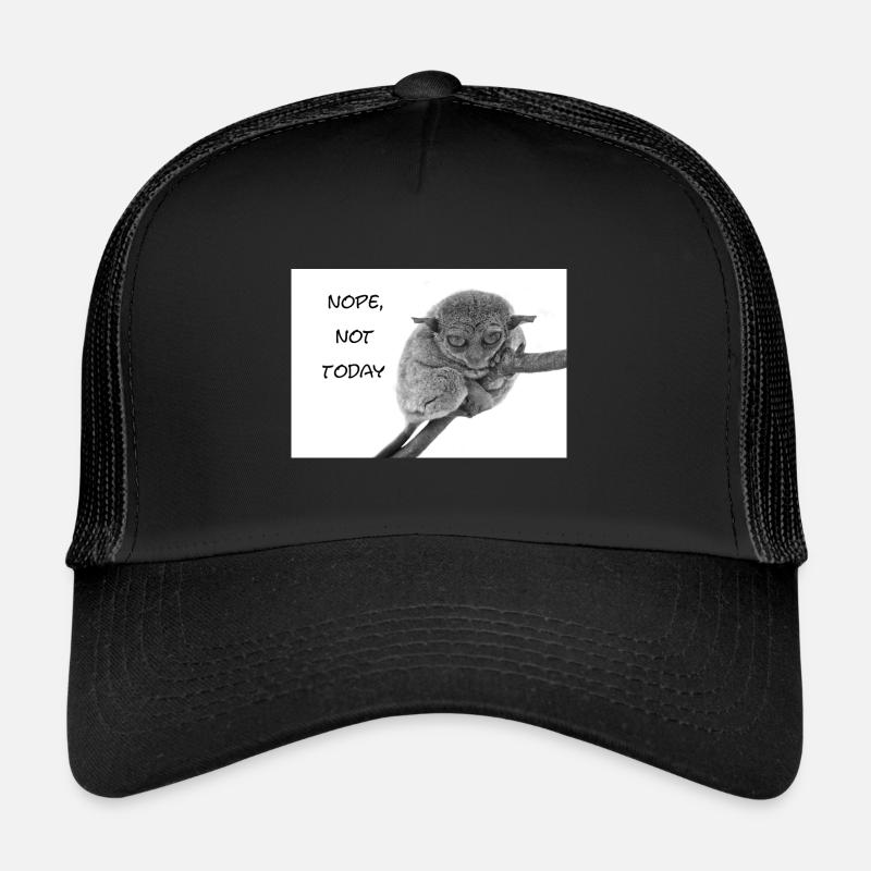 Nope, not today - Trucker Cap - Schwarz/Schwarz