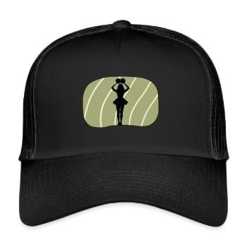 Girlie Girl Girl - Trucker Cap - black/black - Front