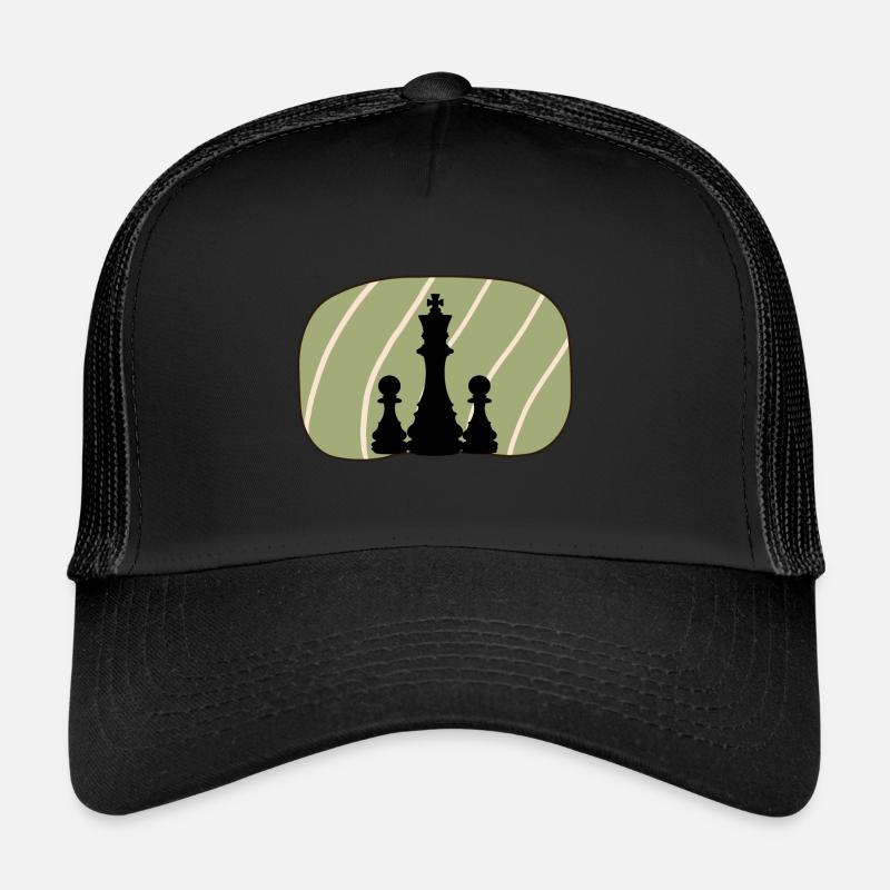 Échecs Bishop Échecs - Casquette trucker  - noir/noir