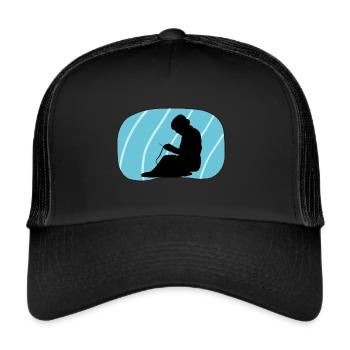 Crochet Crochet Needle - Trucker Cap - black/black - Front