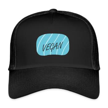 Vegan Animal Welfare - Trucker Cap - black/black - Front