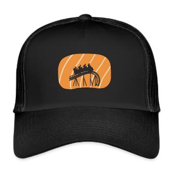 Achterbahn Rummel - Trucker Cap - Schwarz/Schwarz - Vorne