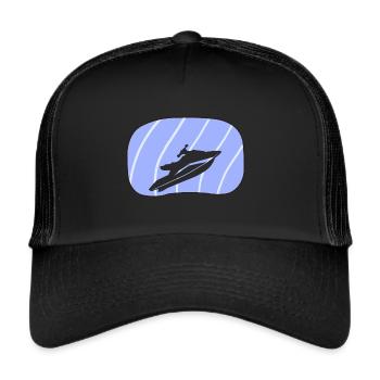 Water sports Water skiing Wakeskating - Trucker Cap - black/black - Front