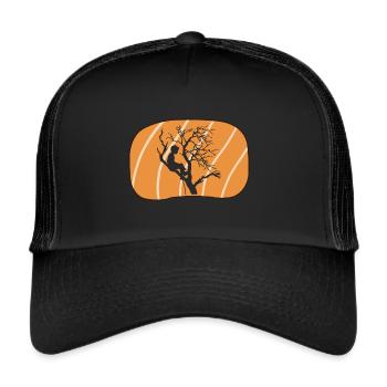 Matériel d’accrobranche - Casquette trucker  - noir/noir - Devant