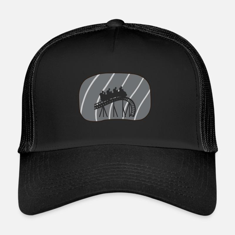 Roller coaster rollercoaster marquee Trucker Cap