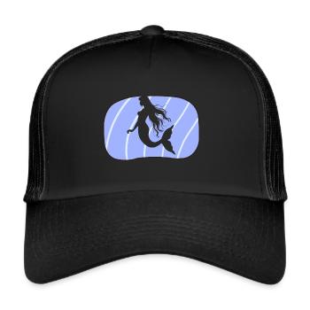 Mythical creature Marina - Trucker Cap - black/black - Front
